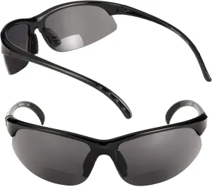 2 Pair of Bifocal Sport Wrap Reading Sunglasses, Outdoor Sun Readers for Men and Women
