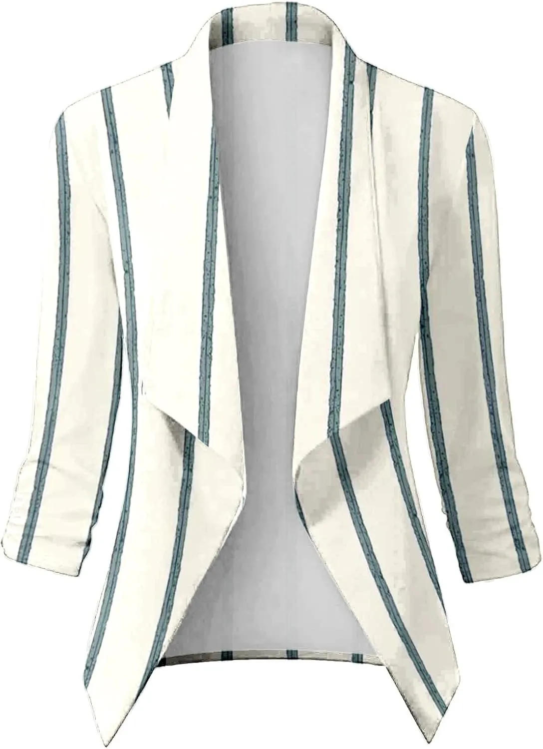 2023 Casual Blazer Jacket for Women Trendy Long Sleeve Open Front Work Office Blazers Lapel Button Business Jacket Coats