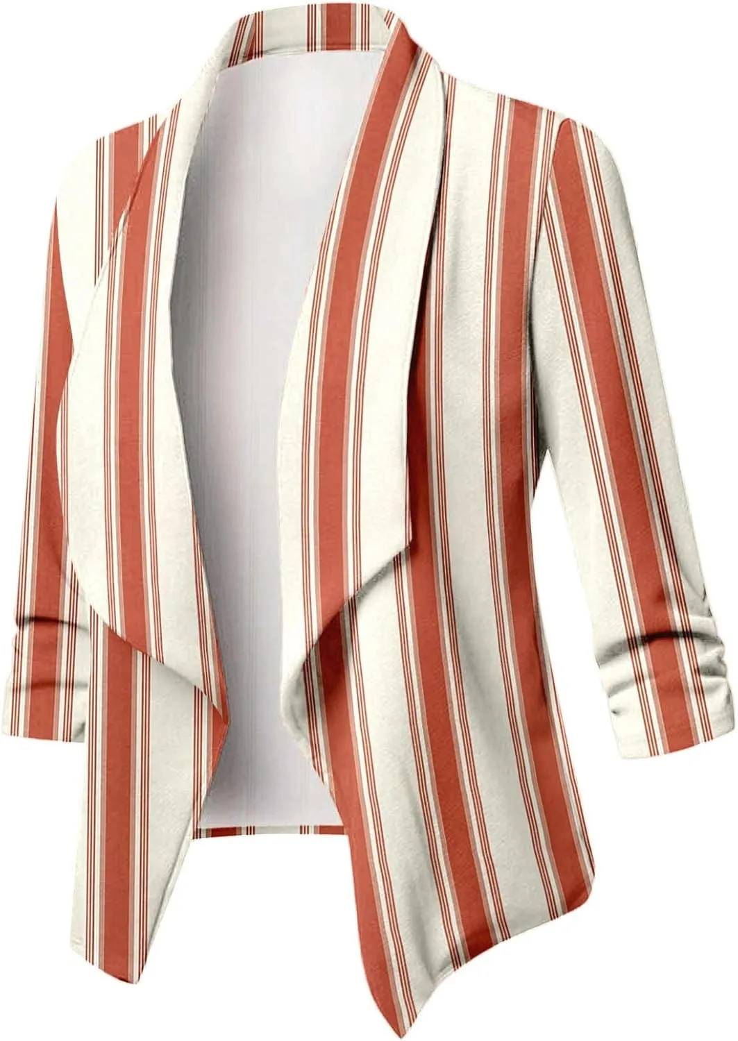 2023 Casual Blazer Jacket for Women Trendy Long Sleeve Open Front Work Office Blazers Lapel Button Business Jacket Coats