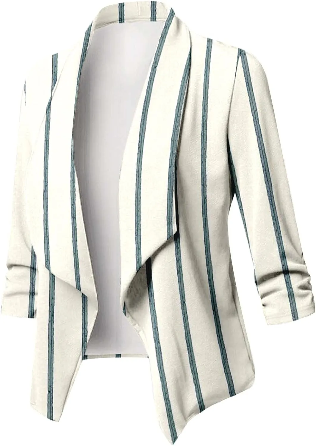 2023 Casual Blazer Jacket for Women Trendy Long Sleeve Open Front Work Office Blazers Lapel Button Business Jacket Coats