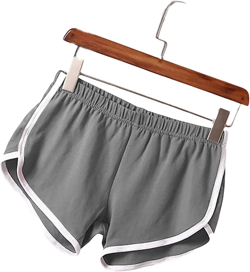 3 Pack Women's Cotton Yoga Dance Short Pants Sport Shorts Summer Athletic Cycling Hiking Sports Shorts