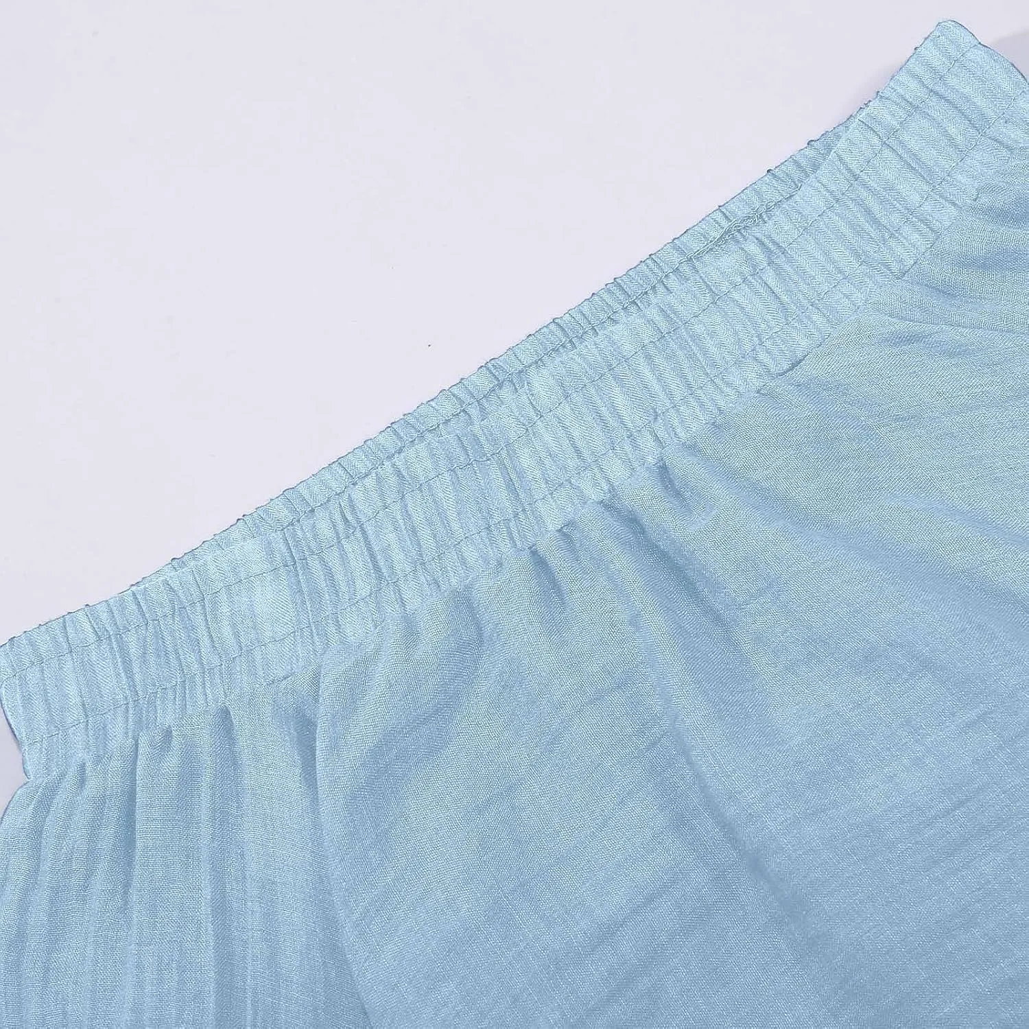 A Line Skirt for Women Trendy Flared High Elastic Waist Solid Loose Pleated Summer Long Skirts for Vacation Streetwear