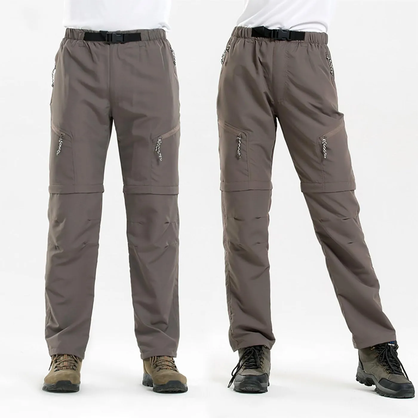 AIEOE Mens Unisex Outdoor Quick Dry Convertible Hiking Sport Cargo Pants Shorts
