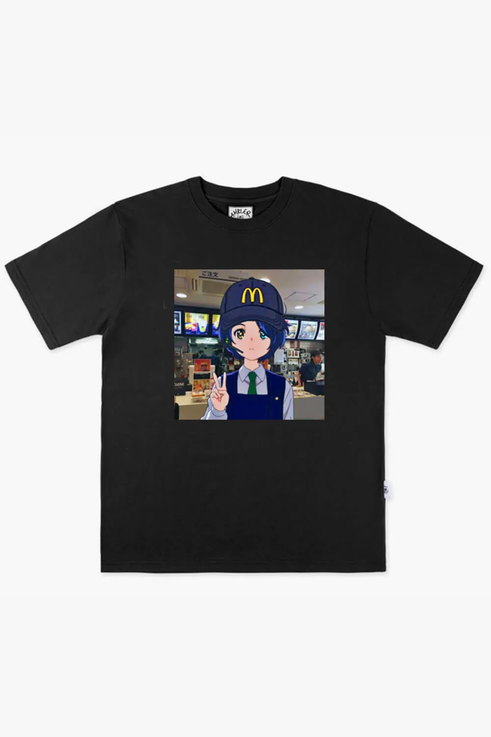 Anime Girl Mcdonalds Worker T-Shirt