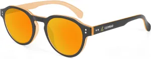 Anti Scratch Polarized Sunglasses for Men and Women, Lightweight Sun Glasses with UV Protection for Driving Running Fishing Golf Orange/Red Revo