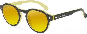 Anti Scratch Polarized Sunglasses for Men and Women, Lightweight Sun Glasses with UV Protection for Driving Running Fishing Golf Yellow/Yellow Revo