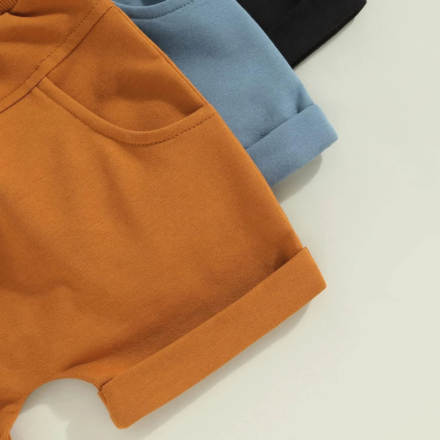 Bagilaanoe Toddler Baby Boy Shorts Summer Solid Plain Shorts Bloomers Casual Elastic Waist Jogger Shorts Bottoms