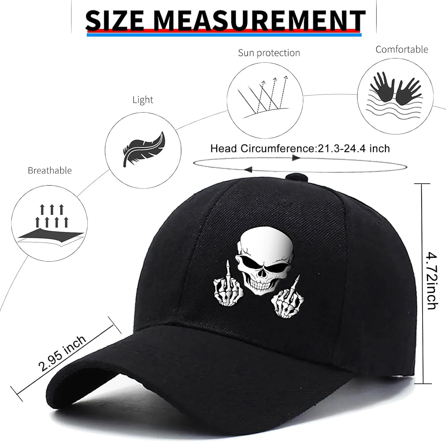 Baseball Hats for Men Hats Baseball Cap Snapback Hats for Men Christian Jesus Cross Hats