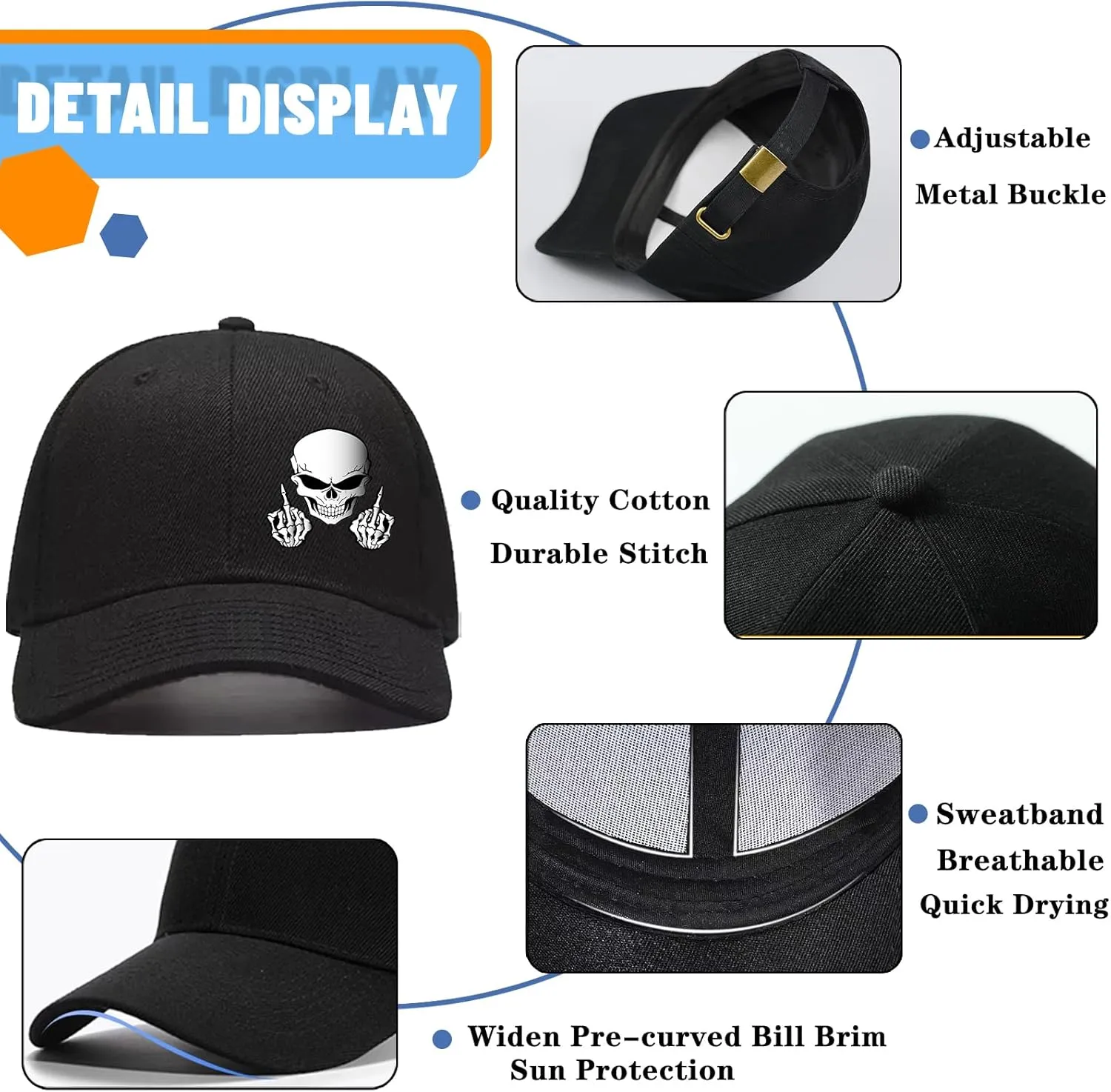 Baseball Hats for Men Hats Baseball Cap Snapback Hats for Men Christian Jesus Cross Hats