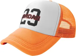 Basketball Fans 23 Jordan Mesh Cap Trucker Cap Sports Baseball Cap Casual Unisex Adjustable Hat Hip Hop Cap