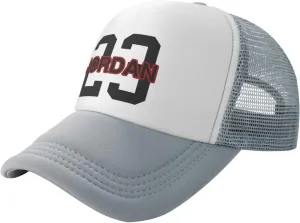 Basketball Fans 23 Jordan Mesh Cap Trucker Cap Sports Baseball Cap Casual Unisex Adjustable Hat Hip Hop Cap