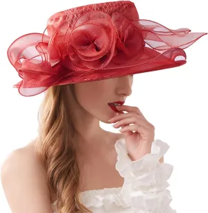 Beach Sun Hats for Women Universal Flower Mesh Wide Brim Comfortable Soft Floppy Summer Hat Foldable Roll Up Cap