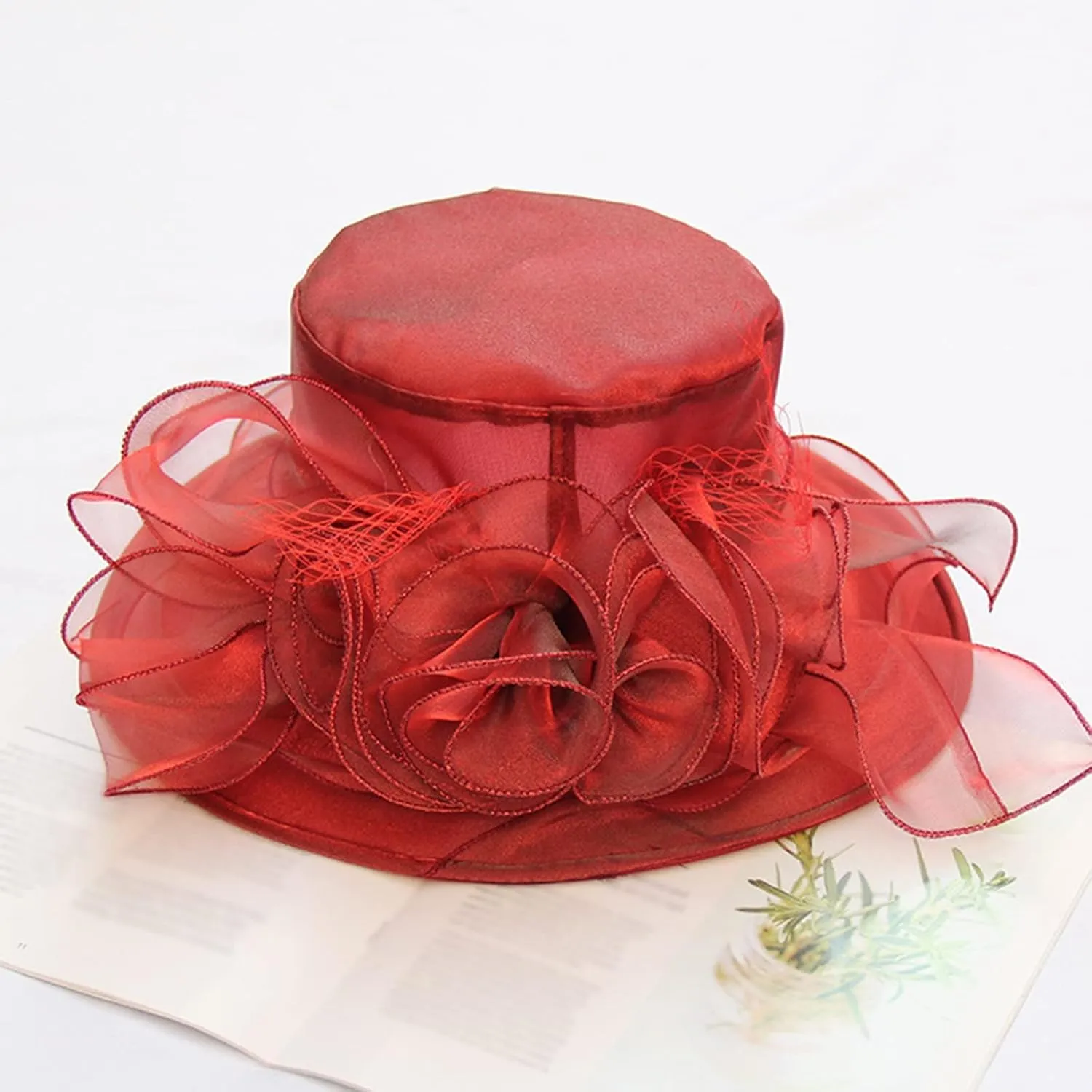 Beach Sun Hats for Women Universal Flower Mesh Wide Brim Comfortable Soft Floppy Summer Hat Foldable Roll Up Cap