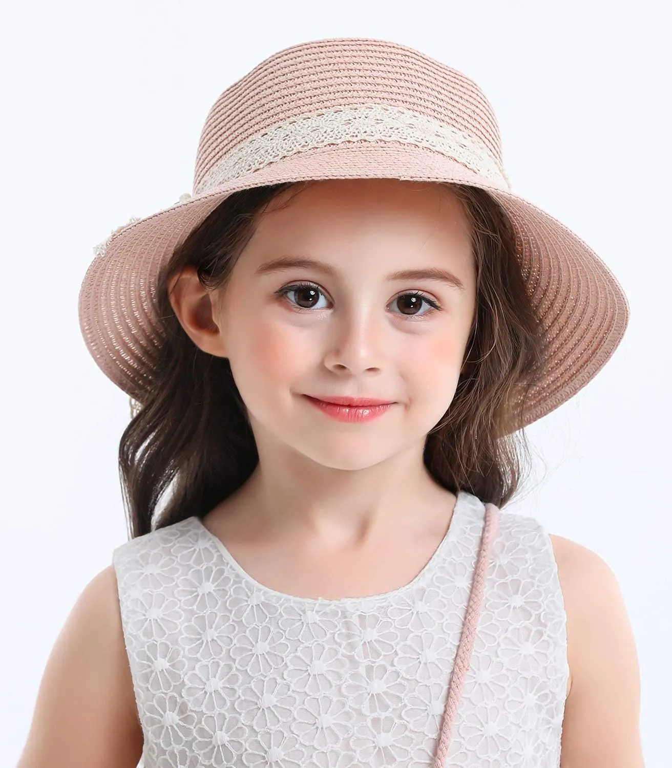 Bienvenu Straw Hats Kids Sun Hats Summer Beach Hats Straw Party Hat Set