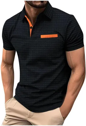 Big and Tall Linen Shirts for Men Short Sleeve Casual Loose Button Down Shirt Summer Beach Gym Workout Polo Shirt