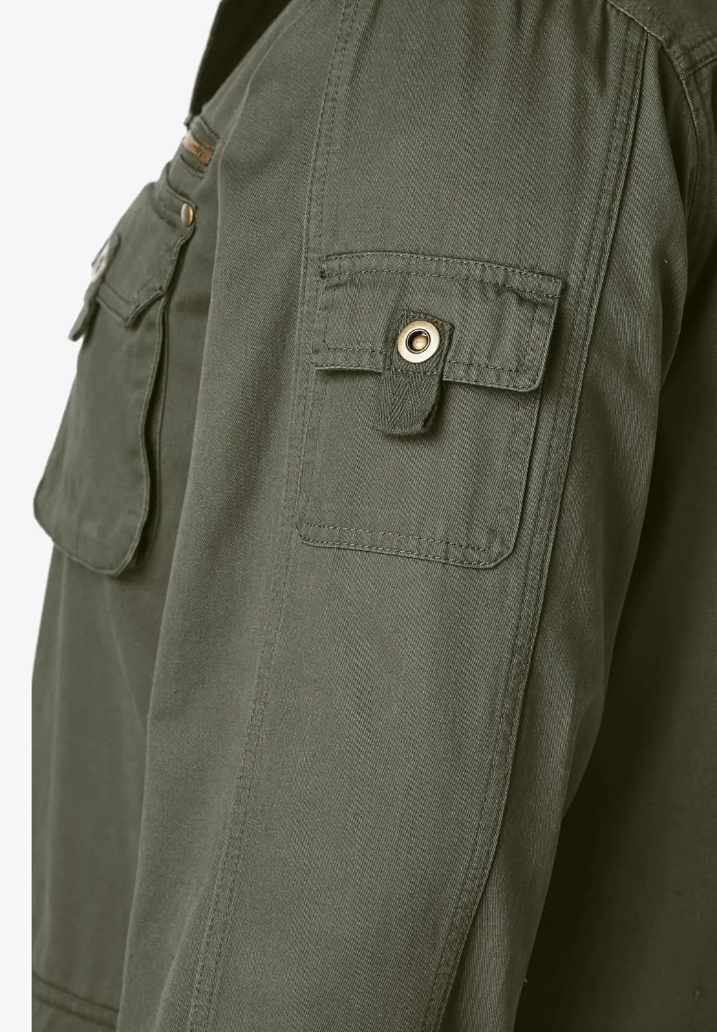Boulder Creek by KingSize Men's Big & Tall 9 Pocket Twill Utility Jacket