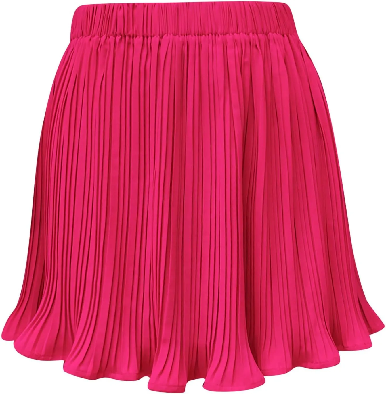 BTDECLAR Women's Pleated A Line Mini Skirt Basic High Elastic Waisted Flowy Short Skirts Trendy Summer Casual Athletic Skirts