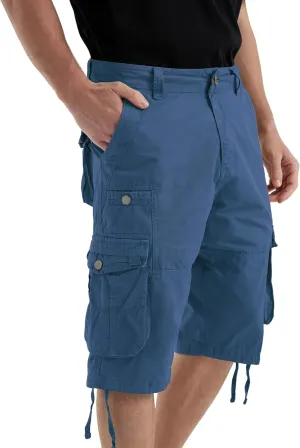 Cargo Shorts for Men Multi Pockets Mens Shorts Below Knee Casual Hiking Summer Shorts