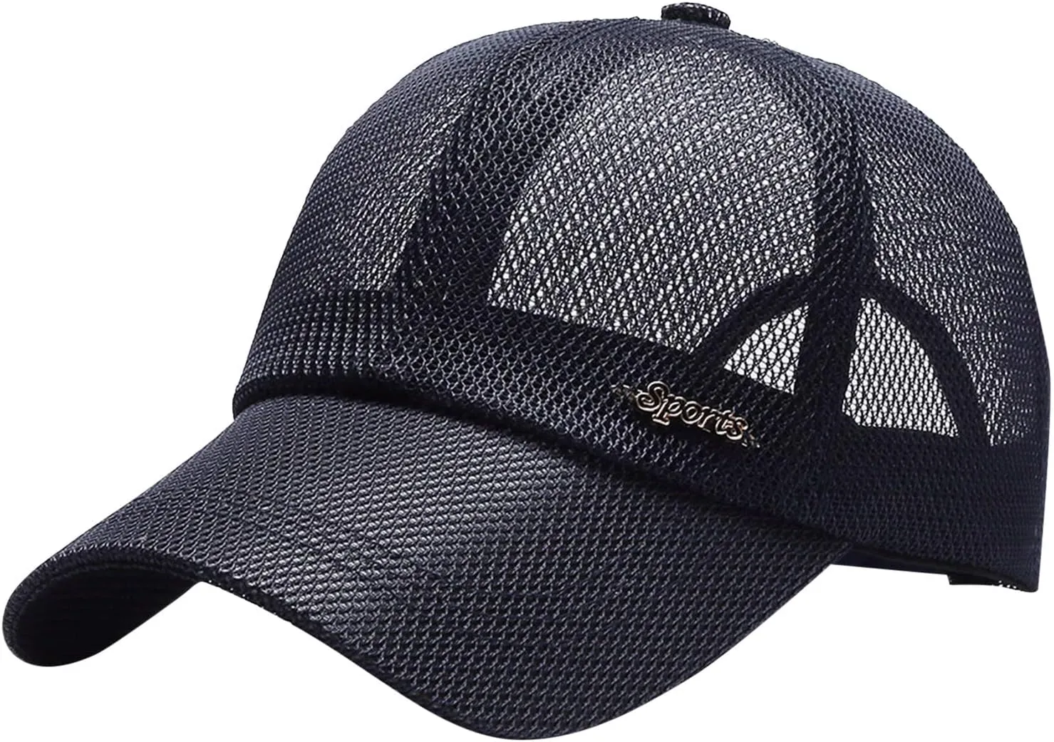 Classic Casual Adjustable Dad Hat Plain Blank Trucker Mesh Baseball Cap for Summer Hunting Running Hiking Tennis