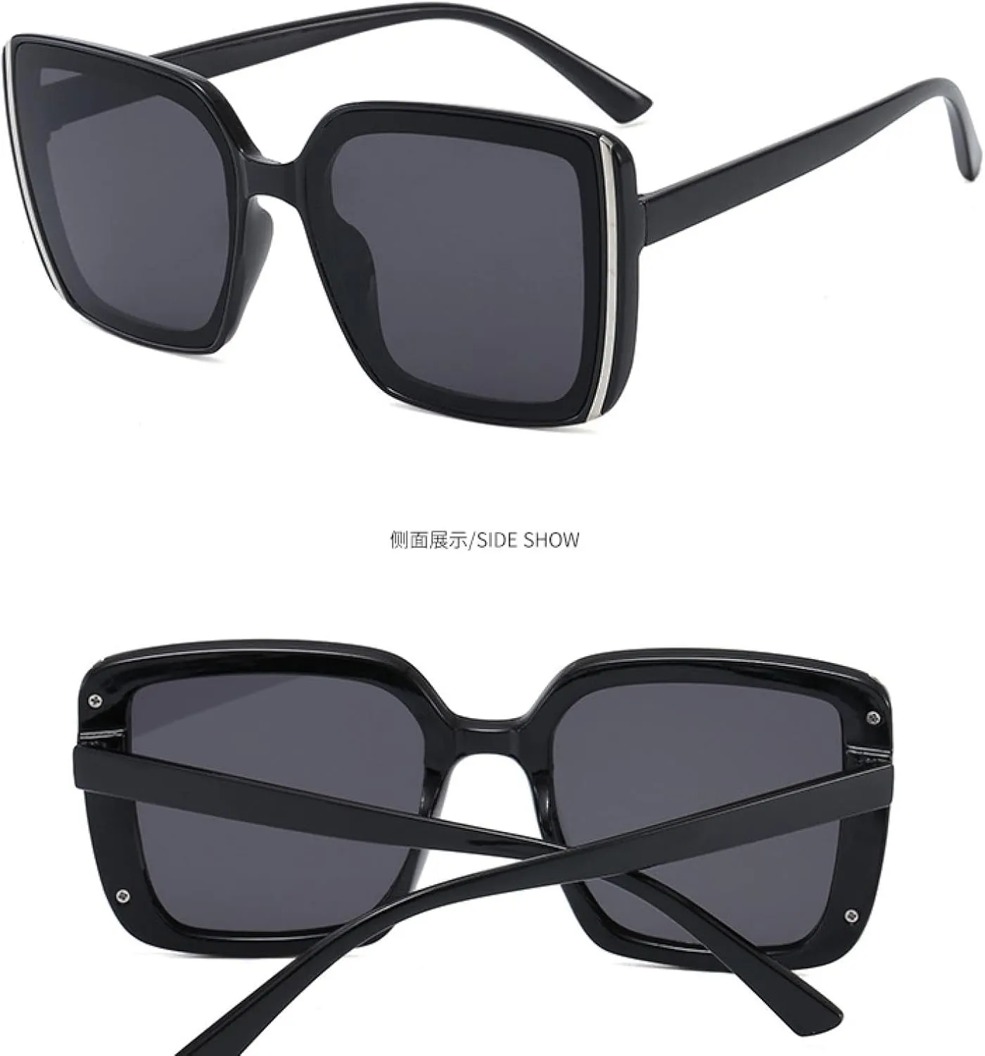 Classic Luxury Oversized Sunglasses Women Men Trending Big Frame Eyeglasses Fashion Driving Sunglasses Uv400