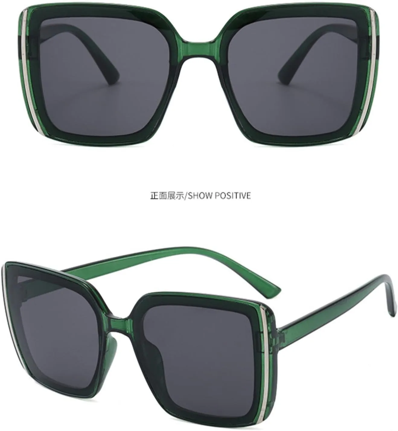 Classic Luxury Oversized Sunglasses Women Men Trending Big Frame Eyeglasses Fashion Driving Sunglasses Uv400