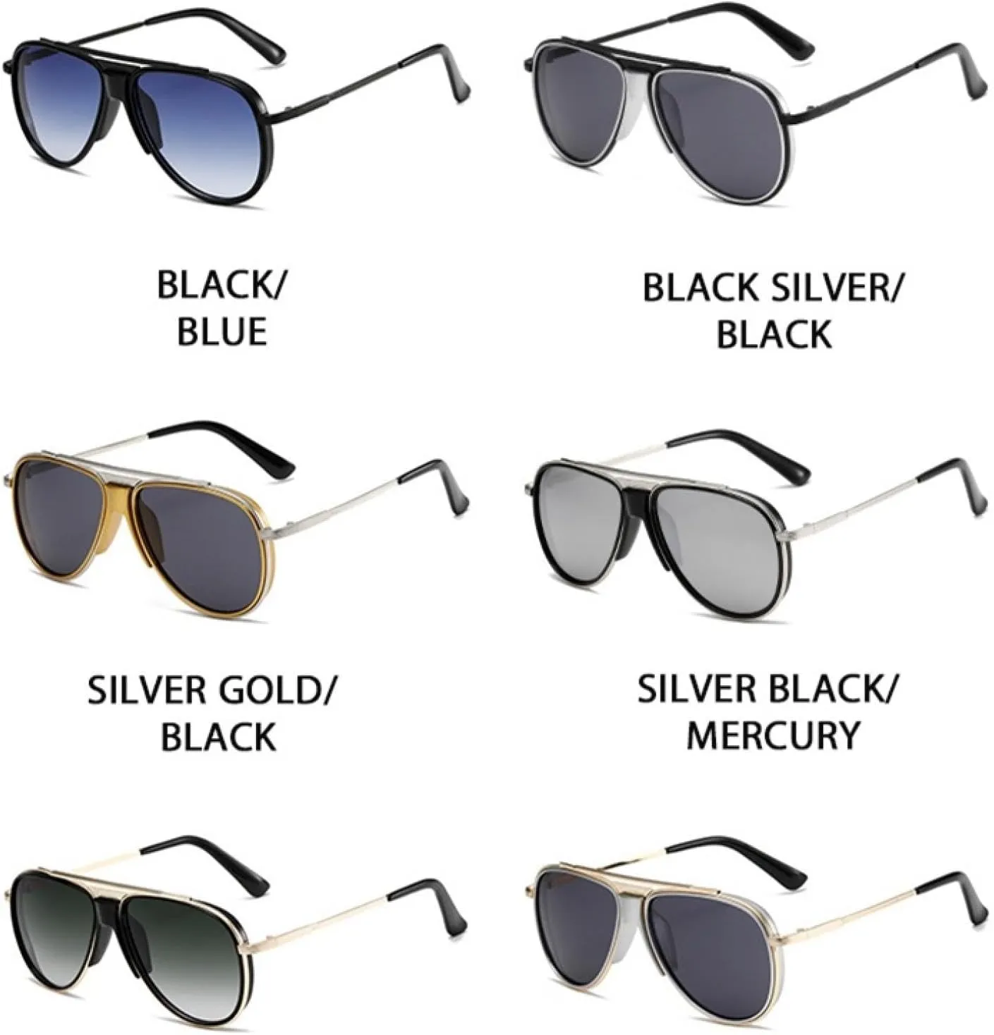 Classic Metal Sunglasses Men Women Vintage Retro Driving Sun Glasses Uv400 Eyewear Fashion