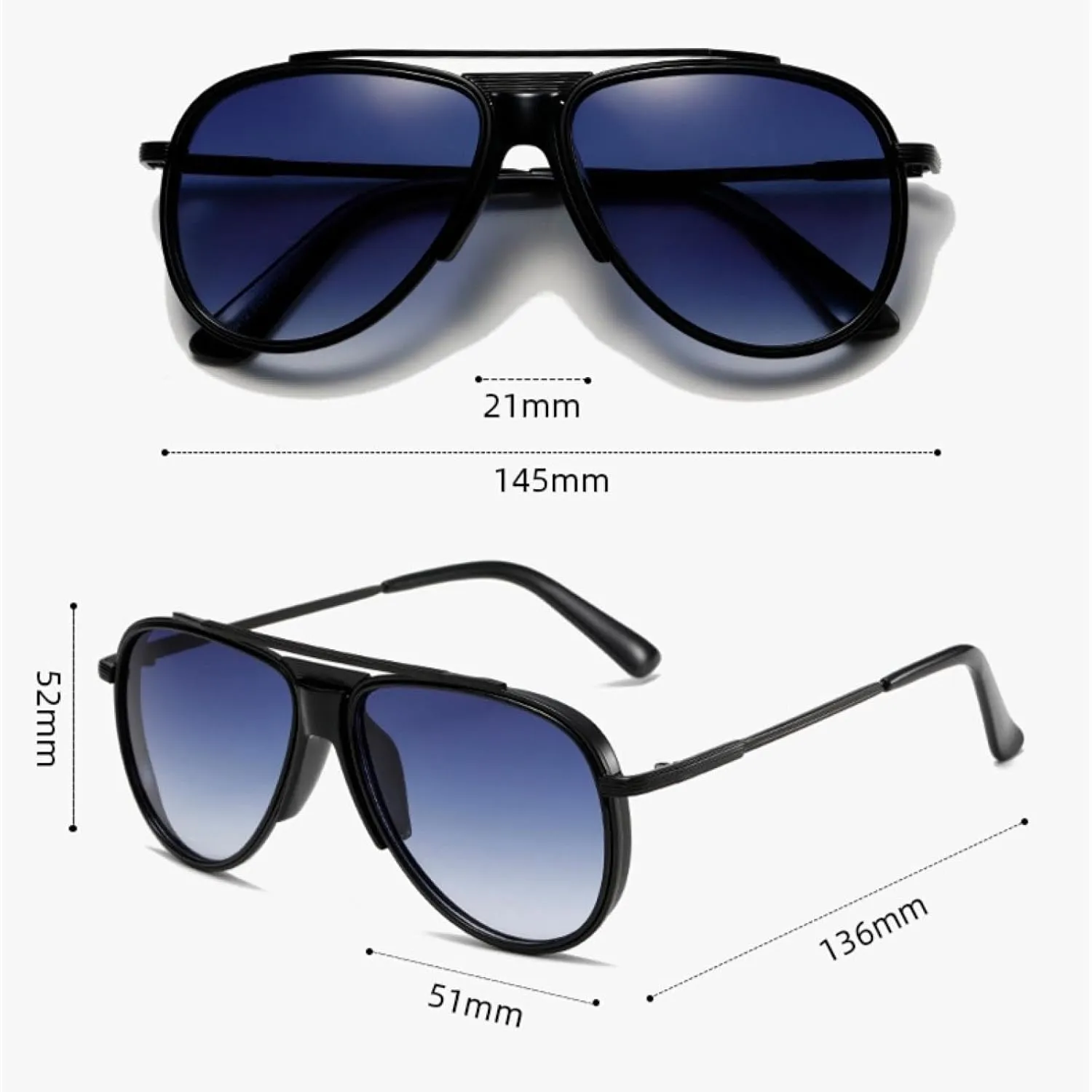 Classic Metal Sunglasses Men Women Vintage Retro Driving Sun Glasses Uv400 Eyewear Fashion
