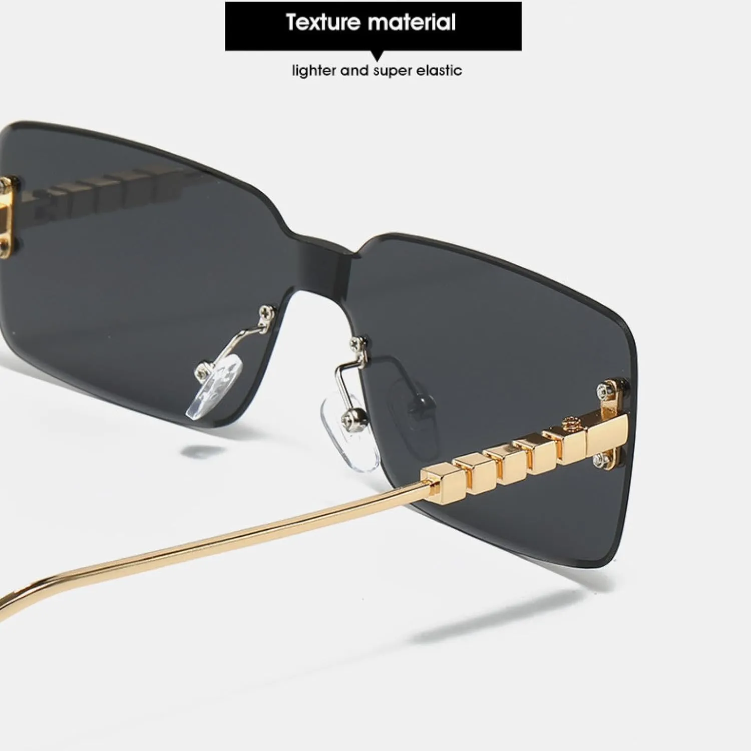 Classic Retro Rimless Women Men Luxury Sun Glasses Fashion Summer Traveling Shades Uv400