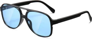 Classic Vintage Aviator Sunglasses for Women Men Large Frame Retro 70s Sunglasses