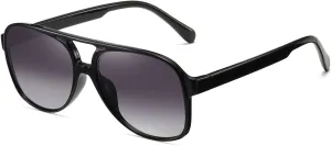 Classic Vintage Aviator Sunglasses for Women Men Large Frame Retro 70s Sunglasses