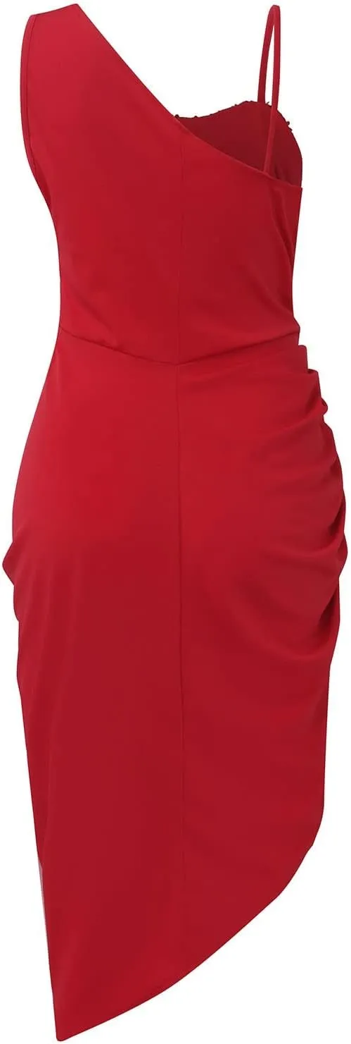 Cocktail Dresses for Women Evening Party,Sexy Off Shoulder Slip Bodycon Elegant Sequin Formal Plus Size Midi Dress