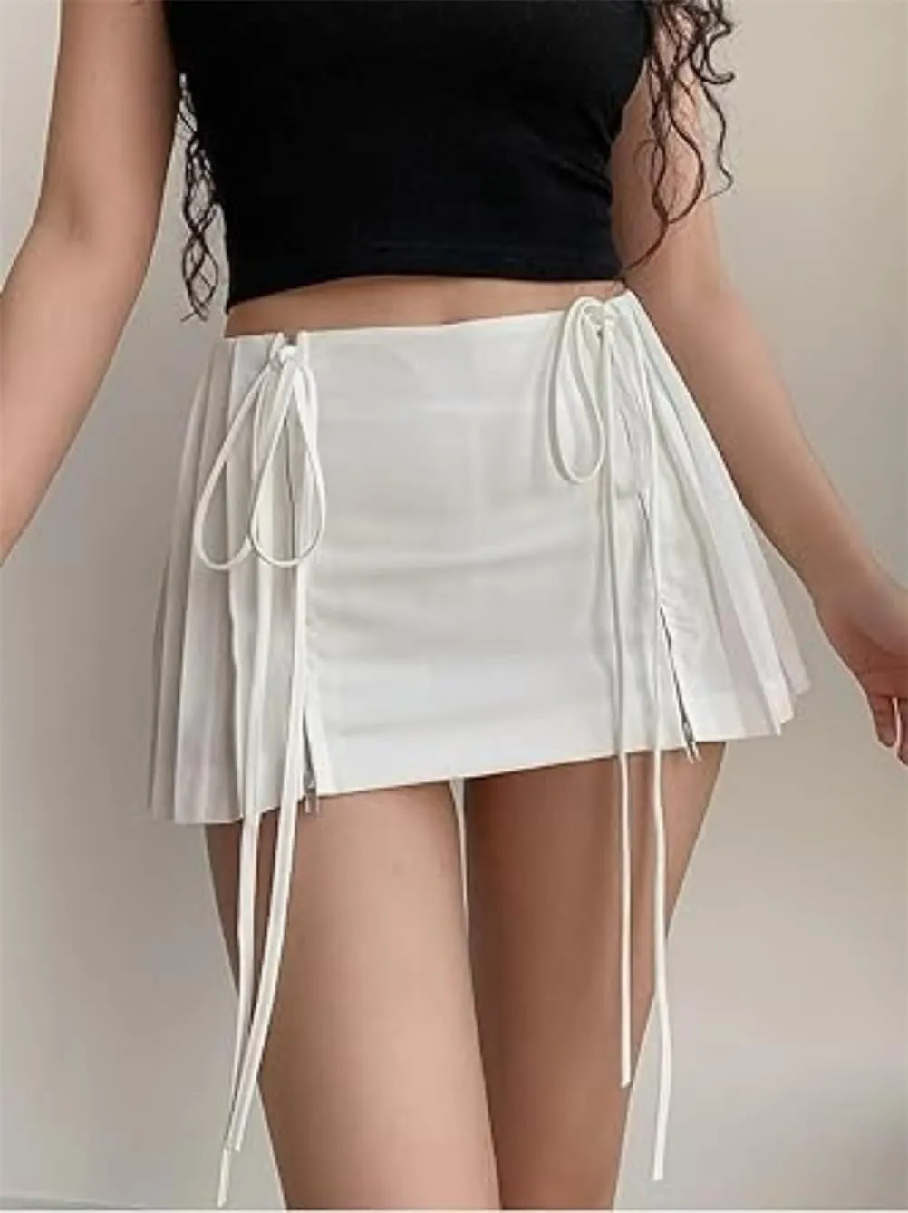 College Style Y2k Pleated Skirt Low Rise Mini Skirts Pleated Mini Skirts Cute Summer Clothes Skirts for Women