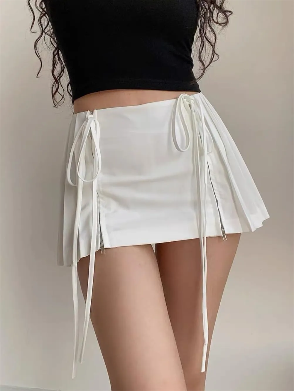 College Style Y2k Pleated Skirt Low Rise Mini Skirts Pleated Mini Skirts Cute Summer Clothes Skirts for Women