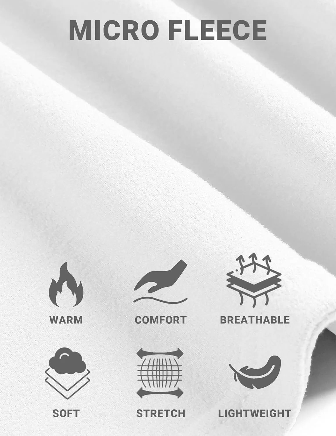 COOFANDY Mens Mock Neck Shirts Fleece Long Sleeve Tops Basic Pullover T-Shirts