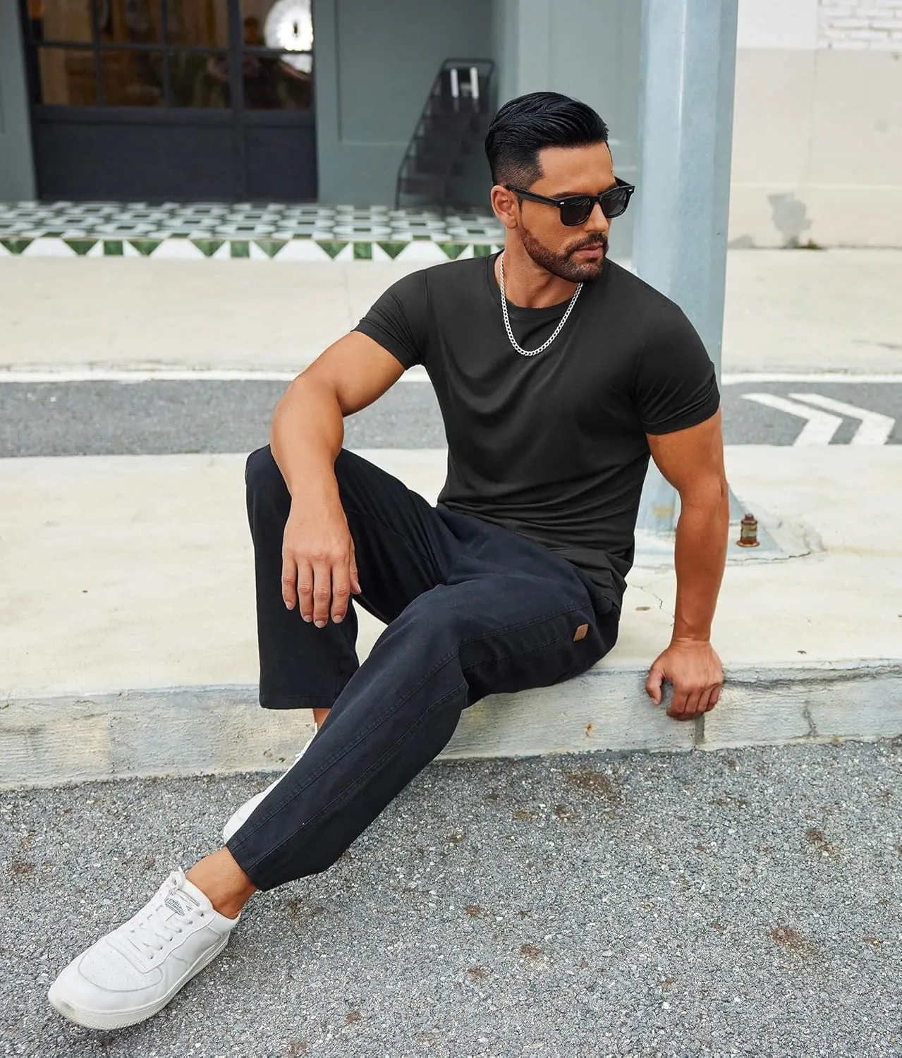 COOFANDY Men's T Shirt Short Sleeve Crew Neck T-Shirts Casual Summer Classic Basic Tees