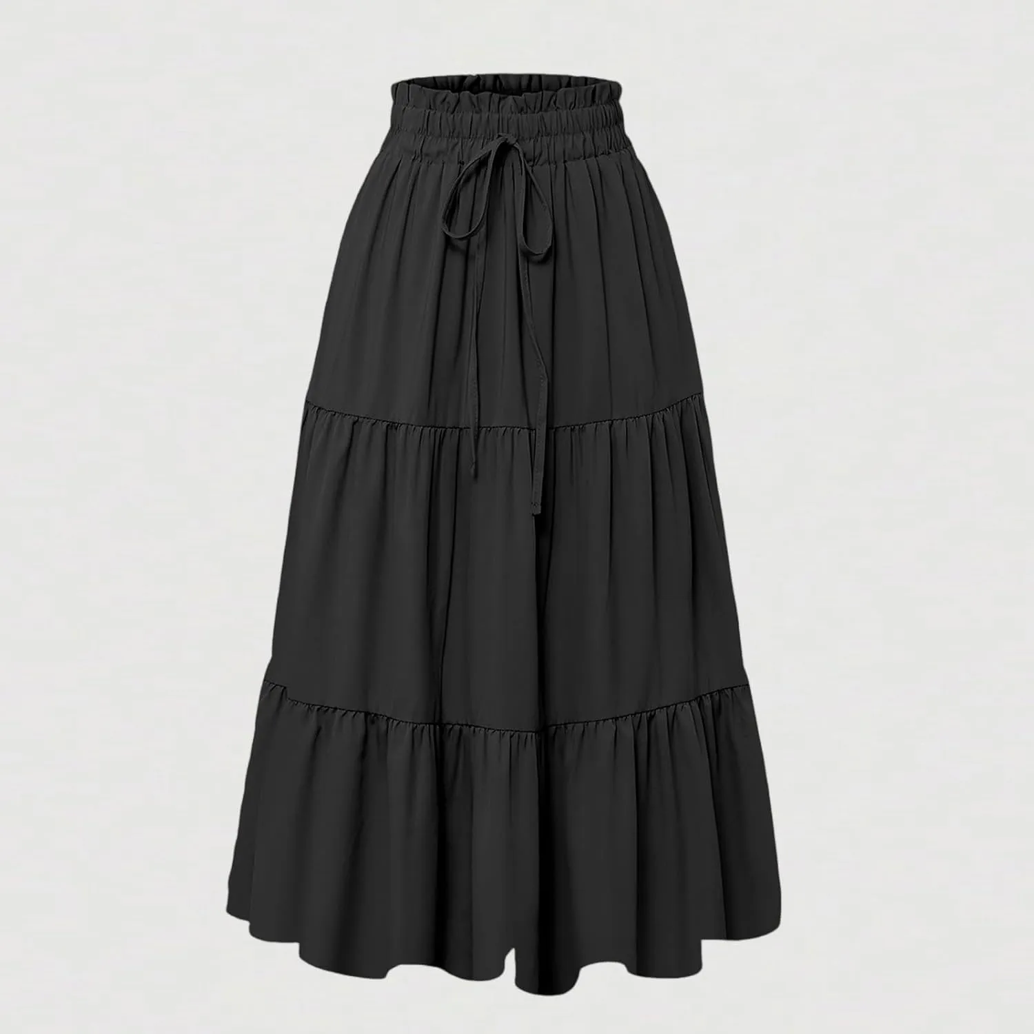 COTECRAM Womens Boho Floral Print Skirt Trendy Pleated A-Line Skirts Casual Flowy Swing Midi Skirts Beach Vacation Clothes