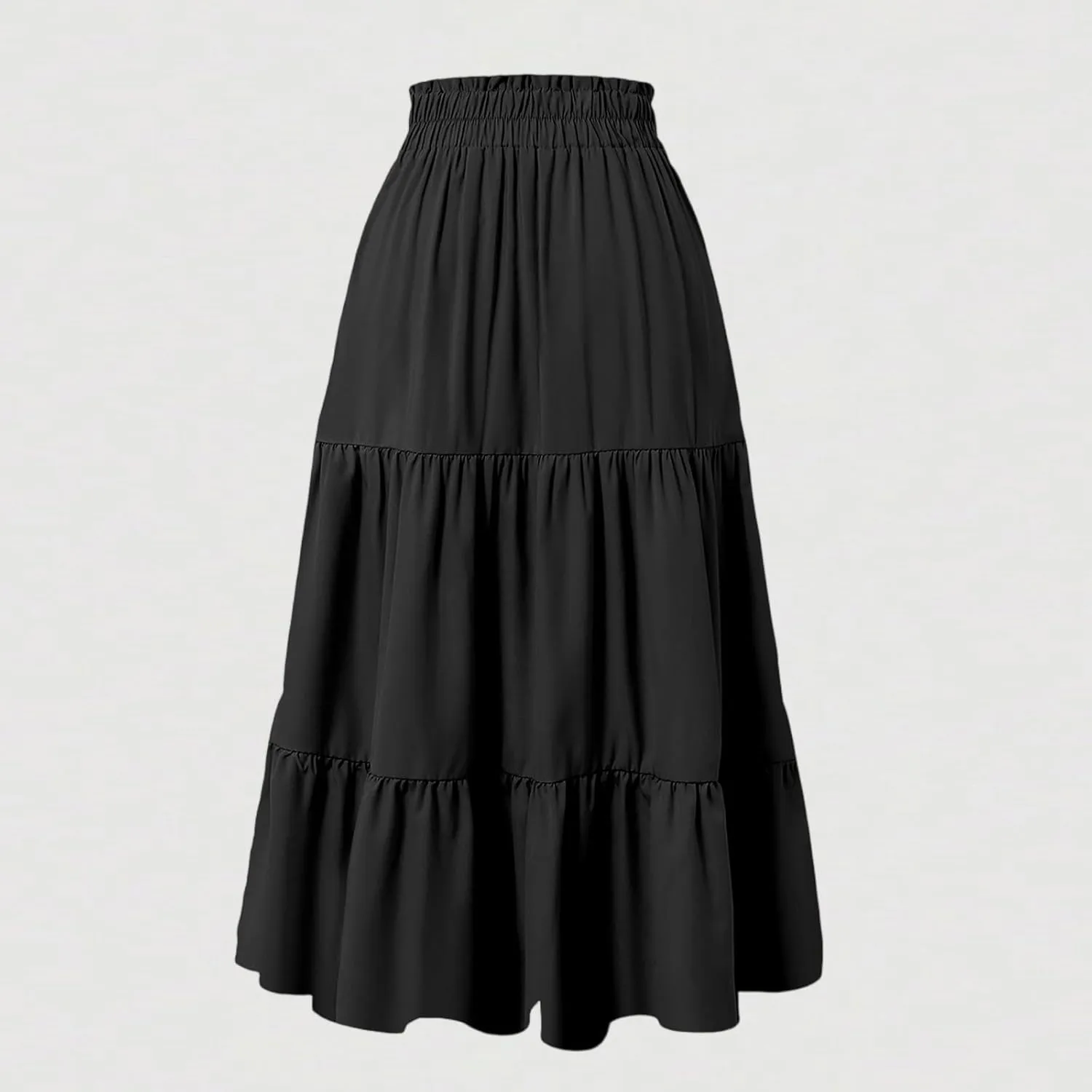 COTECRAM Womens Boho Floral Print Skirt Trendy Pleated A-Line Skirts Casual Flowy Swing Midi Skirts Beach Vacation Clothes