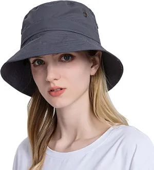 Cotton Bucket Hat for Women Men Wide Brim Solid Colors Sun Hats Unisex Outdoor Sports Fisherman Cap