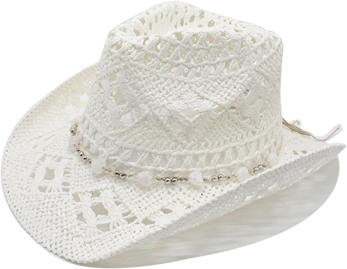 Cowboy Hats for Women Western White Cowgirl Hat Cow Girl Hat Wild West Cowgirl Costume Beach Vacation Clothes for Women