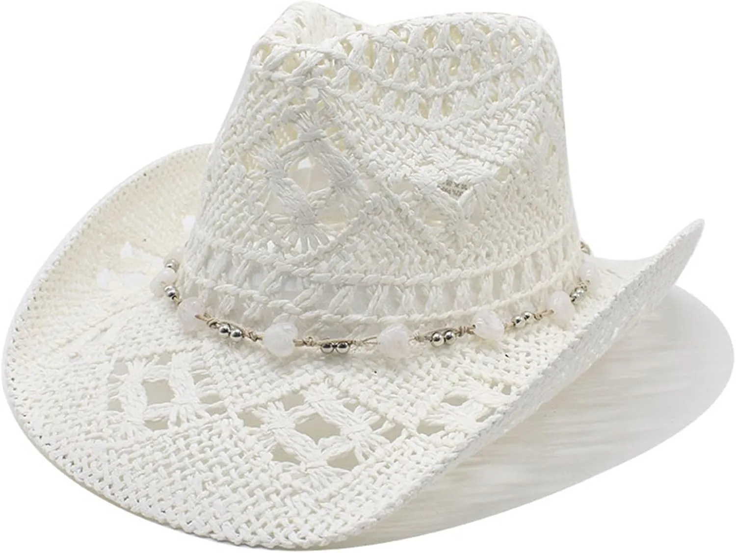 Cowboy Hats for Women Western White Cowgirl Hat Cow Girl Hat Wild West Cowgirl Costume Beach Vacation Clothes for Women