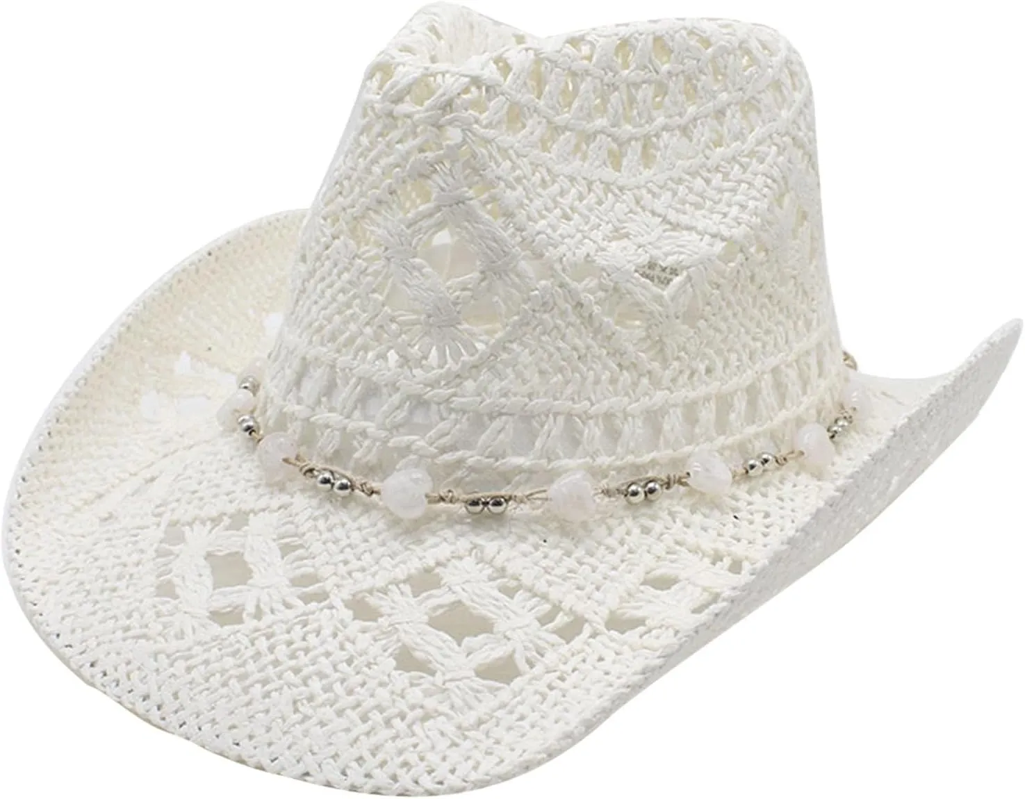 Cowboy Hats for Women Western White Cowgirl Hat Cow Girl Hat Wild West Cowgirl Costume Beach Vacation Clothes for Women