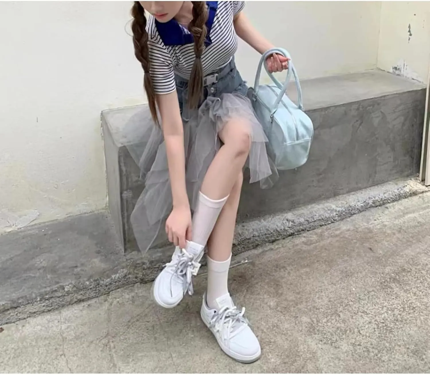 Denim Skirt Patchwork Skirt Jean Skirts Mesh Skirts Flowy Skirts Pleated Skirt Mini Skirts Y2K Skirt Trendy Skirt