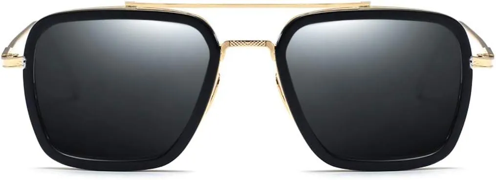 Dollger Glasses Clear Lens Non Prescription Classic Metal Frame Eyewear for Men Women