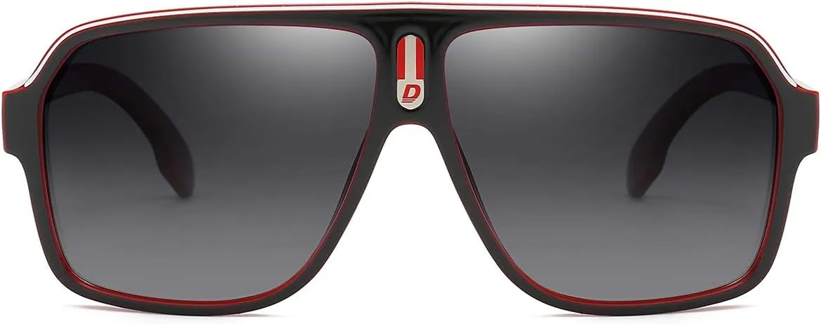 DUBERY Mens Oversized Aviator Sunglasses Classic Large Polarized Lens Shades D103