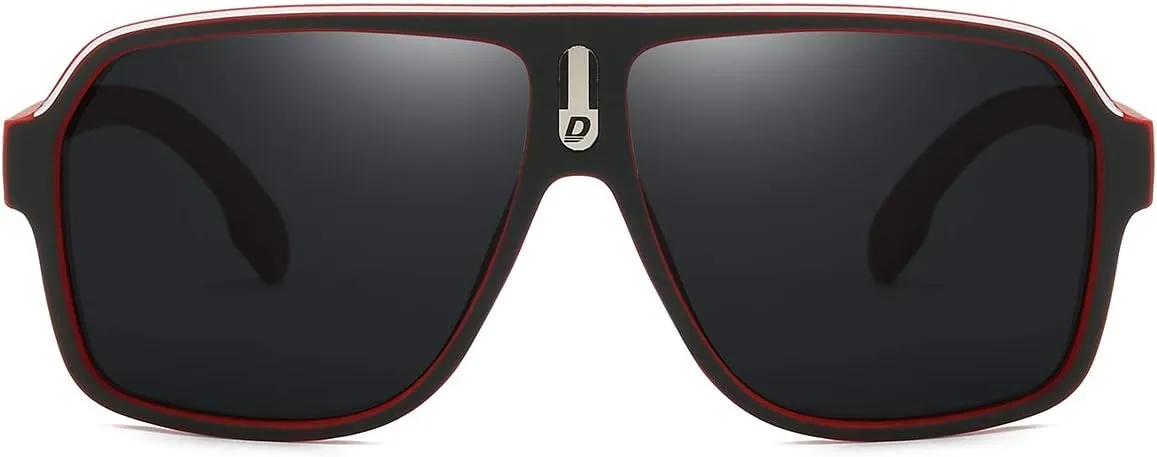 DUBERY Mens Oversized Aviator Sunglasses Classic Large Polarized Lens Shades D103