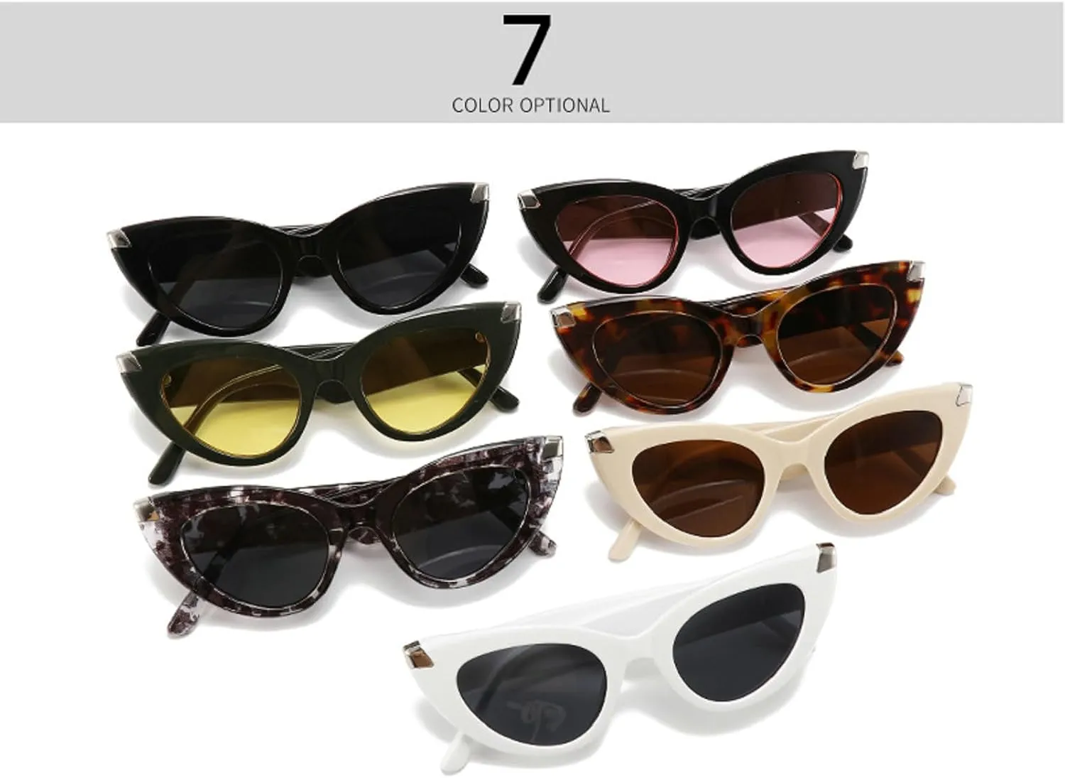 Fashion Cat Eye Sunglasses Women 2024 Luxury Classic Vintage Sun Glasses for Ladies Shades UV400 Trendy Travel Sunglass N47