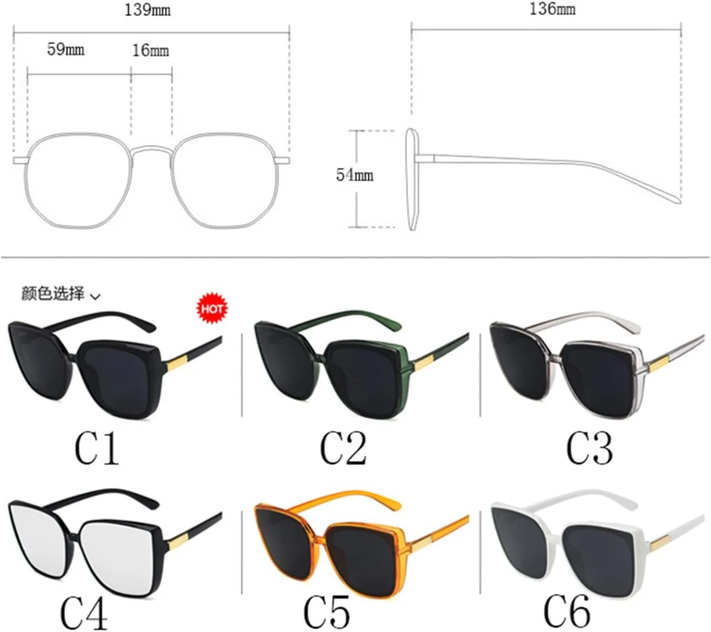 Fashion Classic Women Sunglasses Cat Eye Vintage Shades Uv400