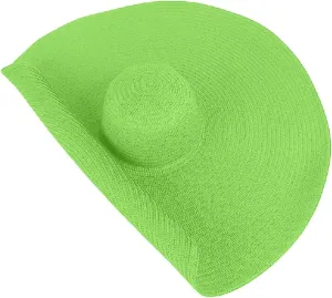 Fashion Oversized Brim Sun Hat Beach Anti-UV Sun Protection Cap Hat UPF 50  Wide Coverage Straw Caps