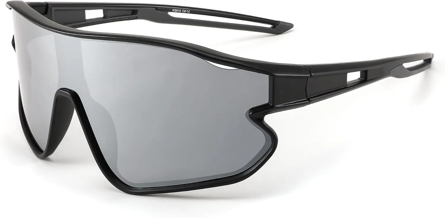 FEISEDY Unisex Youth Sunglasses, Teens Baseball Tennis Sunglasses, UV400 Sports Boys Girls Cycling Shades B4064