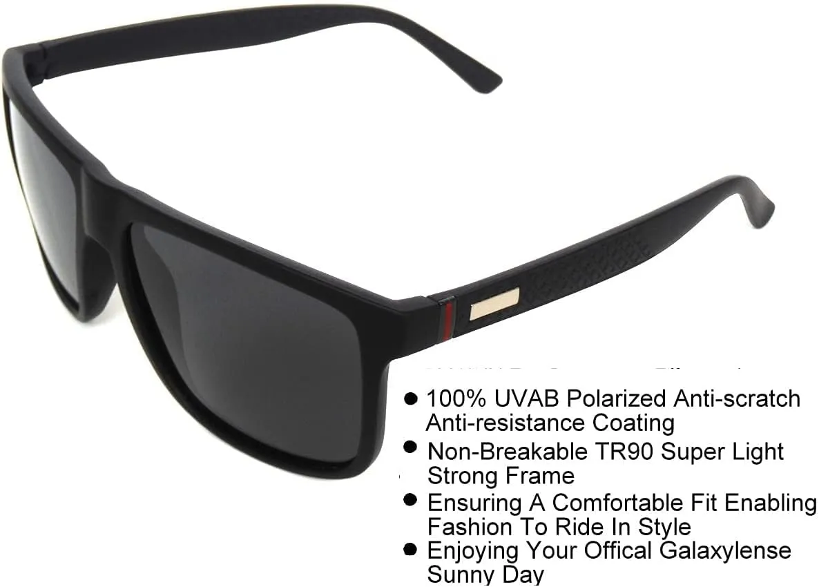 GALAXYLENSE Retro 80s Sport Sunglasses - Men & Women Glasses - Polarized Sunglasses - 100% UVab Protection